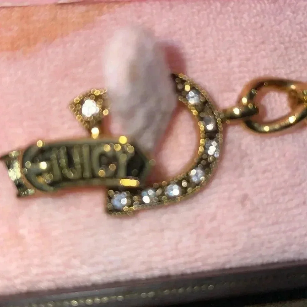 Vintage juicy couture charm gold tone bracelet